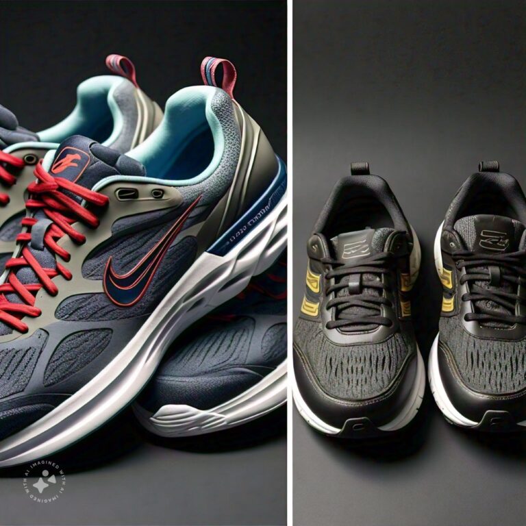 Running Shoes and Walking Shoes